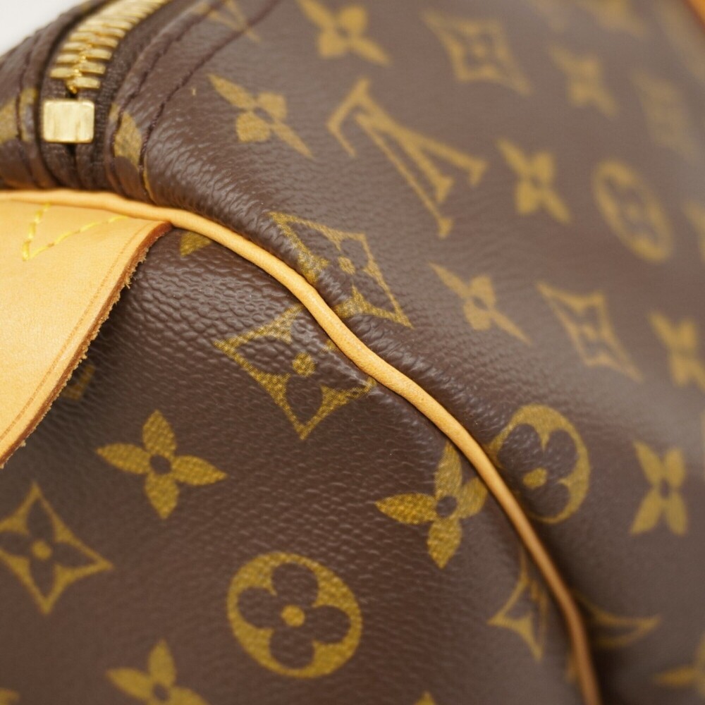 LOUIS VUITTON Brown Monogram Keepall 55 Boston Bag - Picture 9 of 11